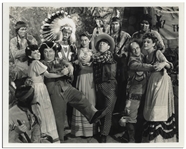 Lot of Five 10 x 8 Glossy Photos From The Three Stooges 1940 Film Rockin' Thru the Rockies -- Very Good Condition